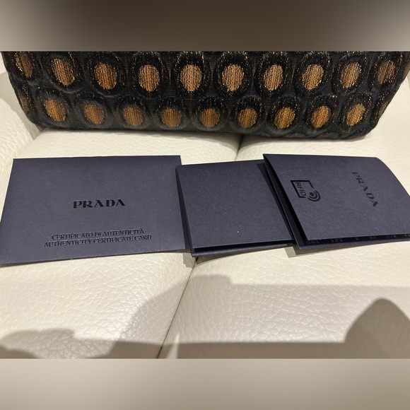 Prada Black and Gold Mini Bag - Picture 6 of 7